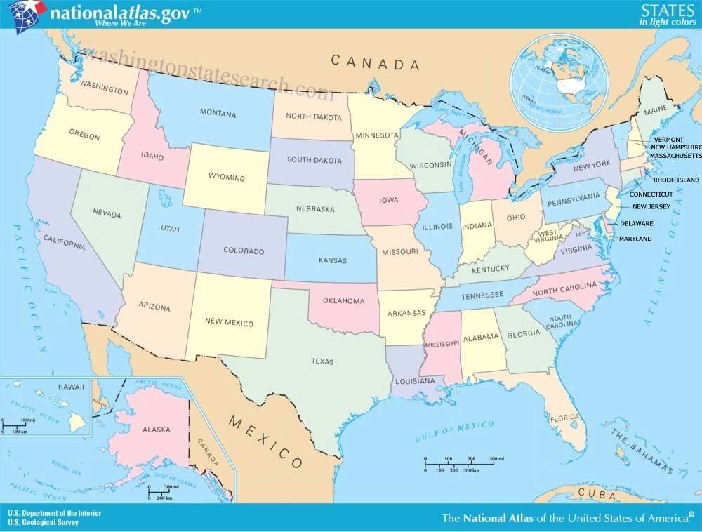 Peta Amerika Serikat